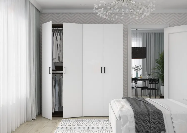 Шкаф Бостон 4-х створчатый 1800 (белый)