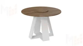 Стол обеденный Райнер Тип 1 Белый, Дуб Крафт золотой