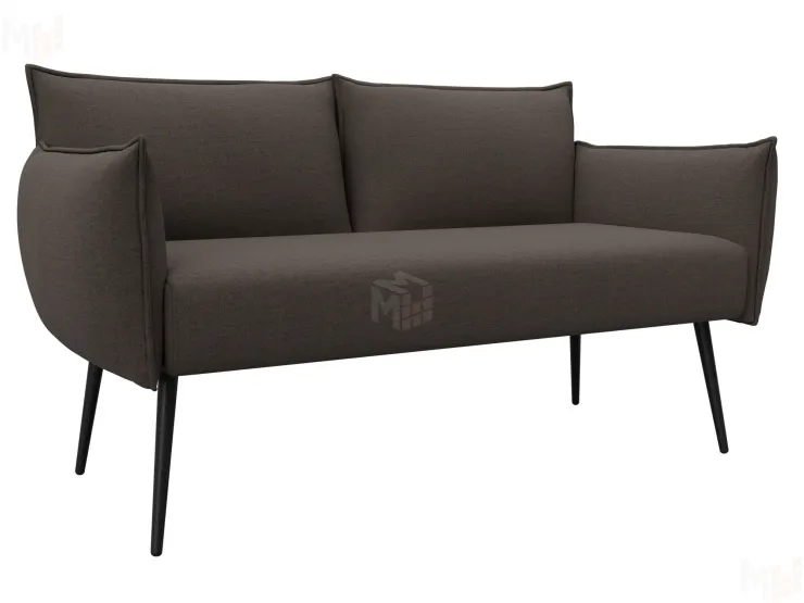 Диван прямой Лига-083 ( рогожка Амур 05 коричневый )