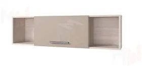 Полка навесная Ненси 1200 (ясень/капучино глянец)