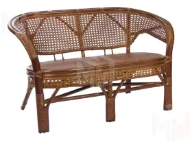 Диван из ротанга «Пеланги» двухместный с подушкой