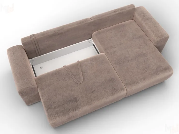 Диван угловой Лига-099 угол универсальный ( TOWER 05 бежевый )