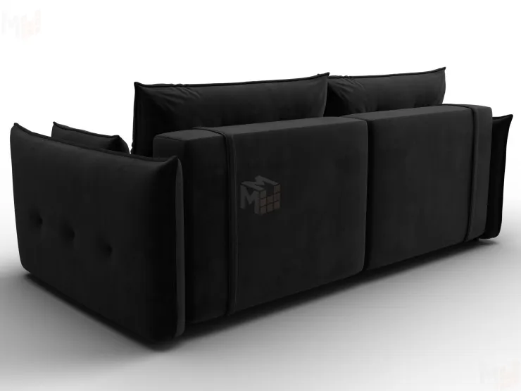 Диван прямой Лига-100 НПБ ( SEVEN 35 черный )