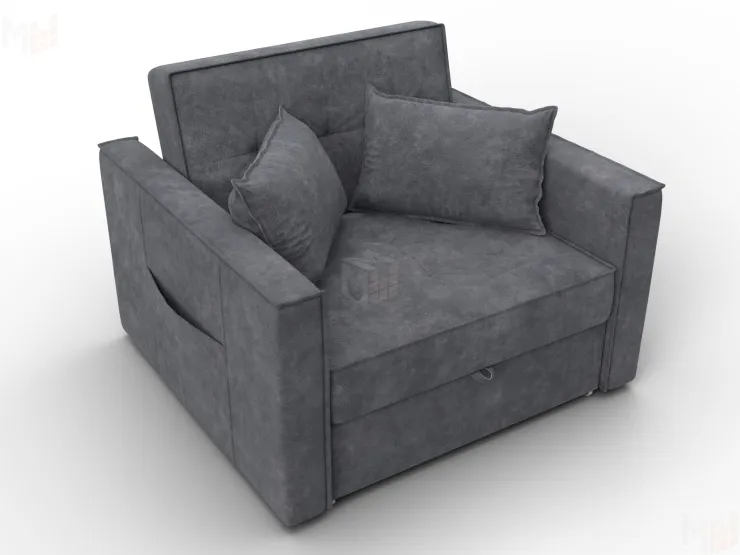 Кресло-кровать Лига-104 (80) ( BRUT 16 темно-серый )