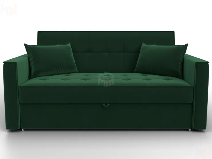 Диван прямой Лига-104 (140) ( SEVEN 626 зеленый )