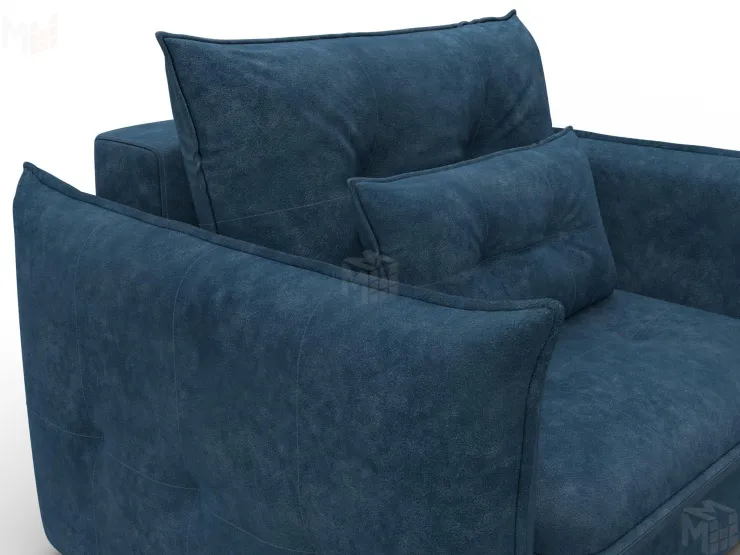 Кресло Лига-100 НПБ ( BRUT 11 синий )