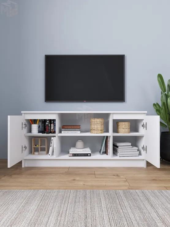 Тумба ТВ Мори 1200.1 белый