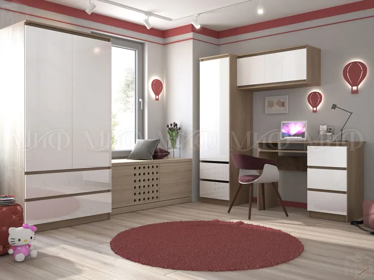 Шкаф Челси 2-х ств (белый)