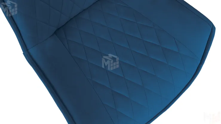 Стул Фэнди К4 Черный муар, Велюр Confetti Blue