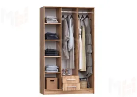 Шкаф Мартина 3-х створчатый (дуб крафт/графит)