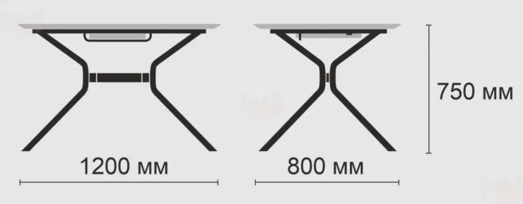 Стол Прима раздвижной (пластик мрамор белый/черный)
