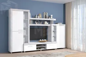 Гостиная Аллегро 1 Цемент Светлый/Белый