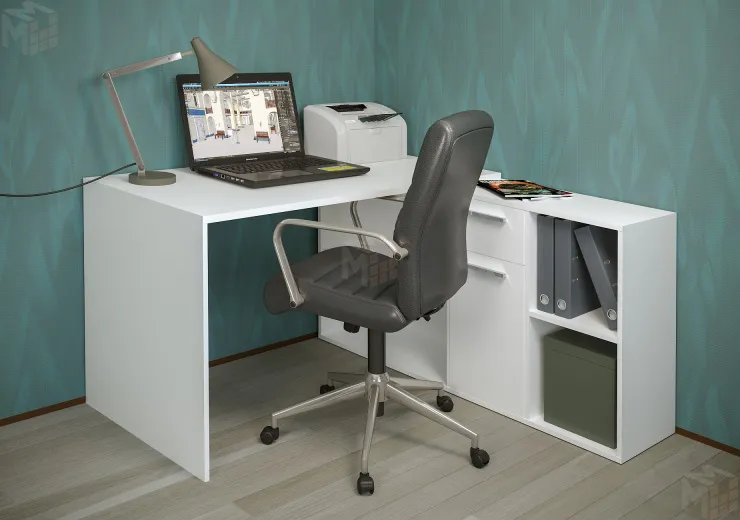 Стол письменный Лайт 03.245 F Белый