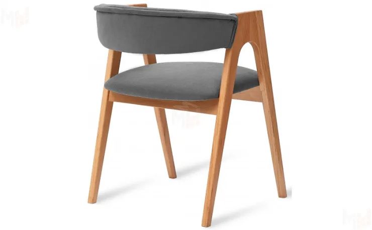 Стул деревянный Кайто Бук натуральный  Серый