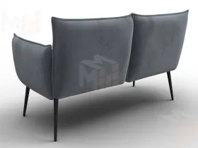 Диван прямой Лига-083 ( велюр TOWER 10 серый )