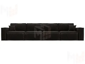 Диван прямой Лига-081 НПБ МегаЛонг ( BRUT 17 коричневый )