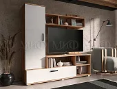 Гостиная Мини (дуб крафт/белый глянец)
