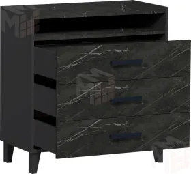 Комод  Айрис 455 Антрацит/Креатель