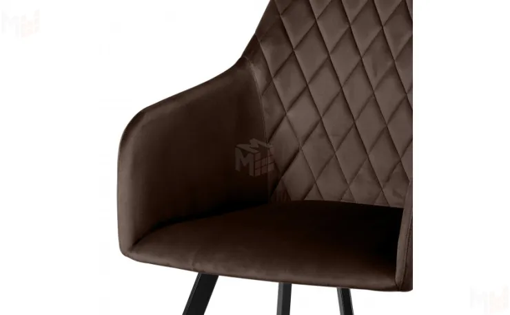 Кресло Барли Confetti coffee/черный