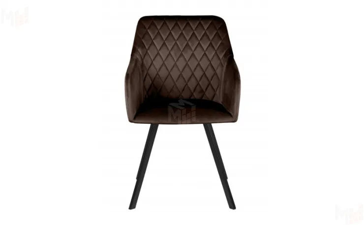 Кресло Барли Confetti coffee/черный