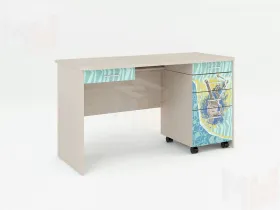 Письменный стол с тумбой ЮНА 407 + 408