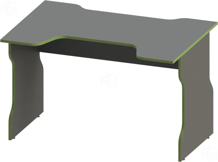S00562 ВАРДИГ К1 стол компьютерный 120x75x82, антрацит/лайм