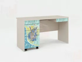 Письменный стол с тумбой ЮНА 407 + 408