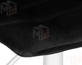 Стул барный DOBRIN TAILOR WHITE (черный велюр (MJ9-101))