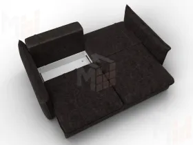 Диван прямой Лига-100 НПБ ( BRUT 17 коричневый )