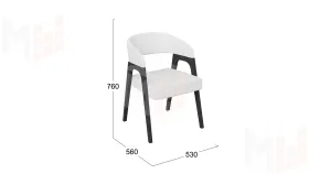 Кресло Техас 1 - W-101  Черное дерево, тк №66 Экокожа