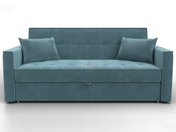 Диван прямой Лига-104 (160) ( SEVEN 113 бирюзовый )