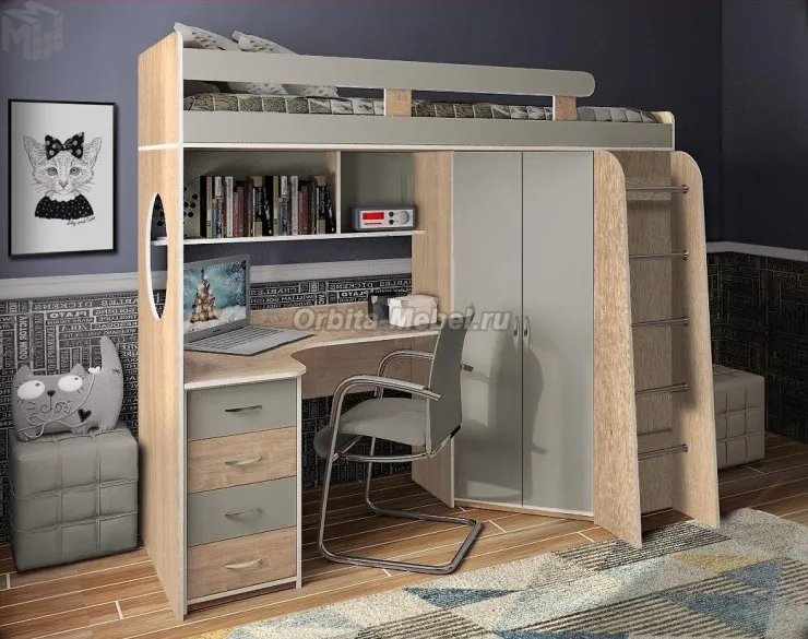 Кровать-чердак Фанки Кидз 3