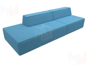 Диван прямой модульный Монс Модерн левый ( Амур голубой )