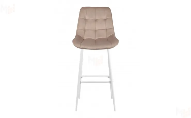 Барный поворотный стул Эйден Confetti mocco/белый