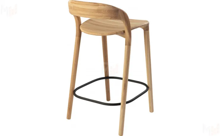 Стул полубарный деревянный из массива дуба Соул  Дуб натуральный