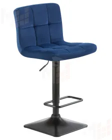 Стул барный DOBRIN DOMINIC (синий велюр (MJ9-117))