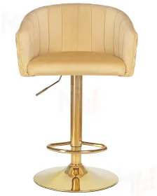 Стул барный DOBRIN DARCY GOLD (песочный велюр (1922-3))