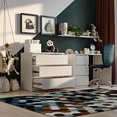 2.05.02.040.1 МАЛЬТА комод 3 ящика 80х76 белый RU