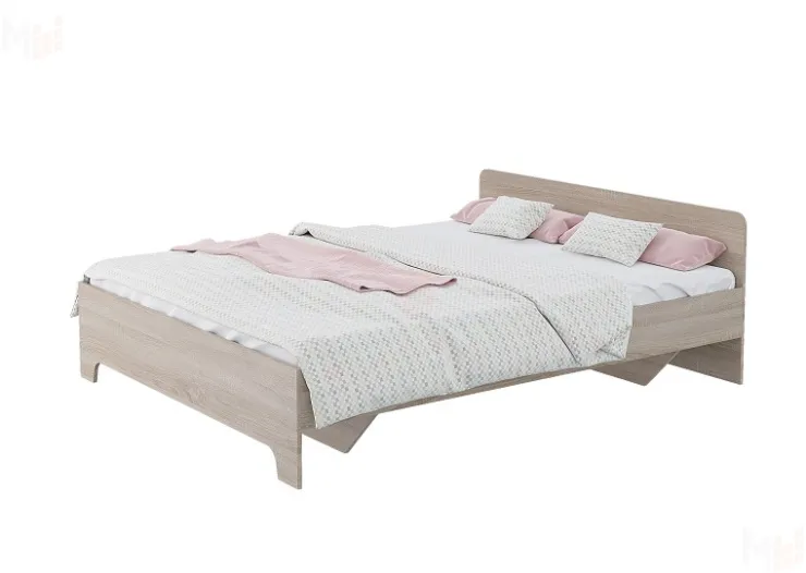 Кровать Виктор (Victor) 1,6 с основанием (сонома)