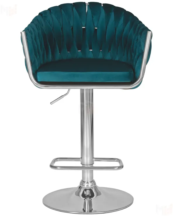 Стул барный DOBRIN MARCEL (морской волны велюр (MJ9-99))