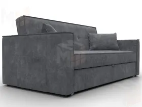 Диван прямой Лига-104 (160) ( BRUT 16 темно-серый )