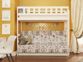 Кровать двухъярусная №3 с диваном