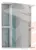 Шкаф-зеркало Норма 2-50 левый/правый Айсберг