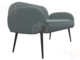 Диван прямой Лига-086 ( Амур 07 серый )