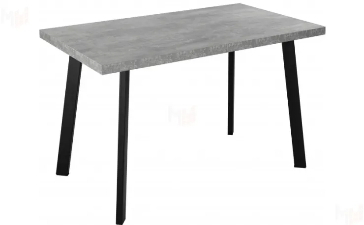 Стол раскладной Лаки Лофт 120 Бетон/Черный