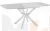Стол раскладной стеклянный Твин Лофт 130 Белый