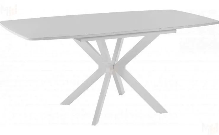 Стол раскладной стеклянный Твин Лофт 130 Белый
