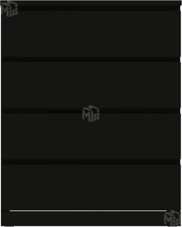 Комод Варма 4 ясень черный