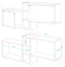 Полка книжная ПК-20