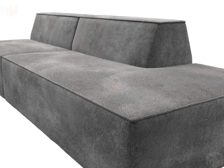 Диван прямой модульный Монс Модерн правый ( TOWER 10 серый )